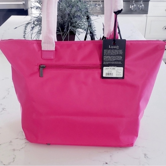 LIPAULT Paris $135 Tote Bag Travel Bag Shoulder Handbag Duffel Carry On Luggage - Picture 2 of 8